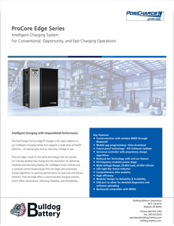 Bulldog Battery - ProCore Edge Series Chargers Datasheet